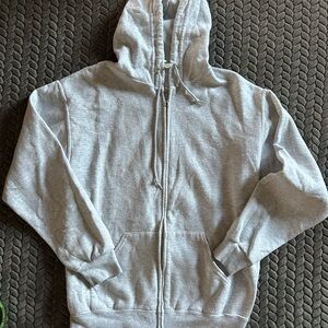 Jerzees Light Gray Hoodie